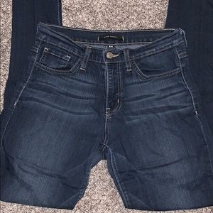 Dark wash high waist skinny jeans